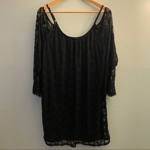 Xhilaration Black Lace Dress